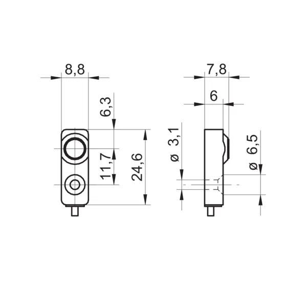 IF08.D03L Baumer_технический рисунок